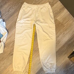 Vuori Cream Boyfriend Jogger Cargo Pants